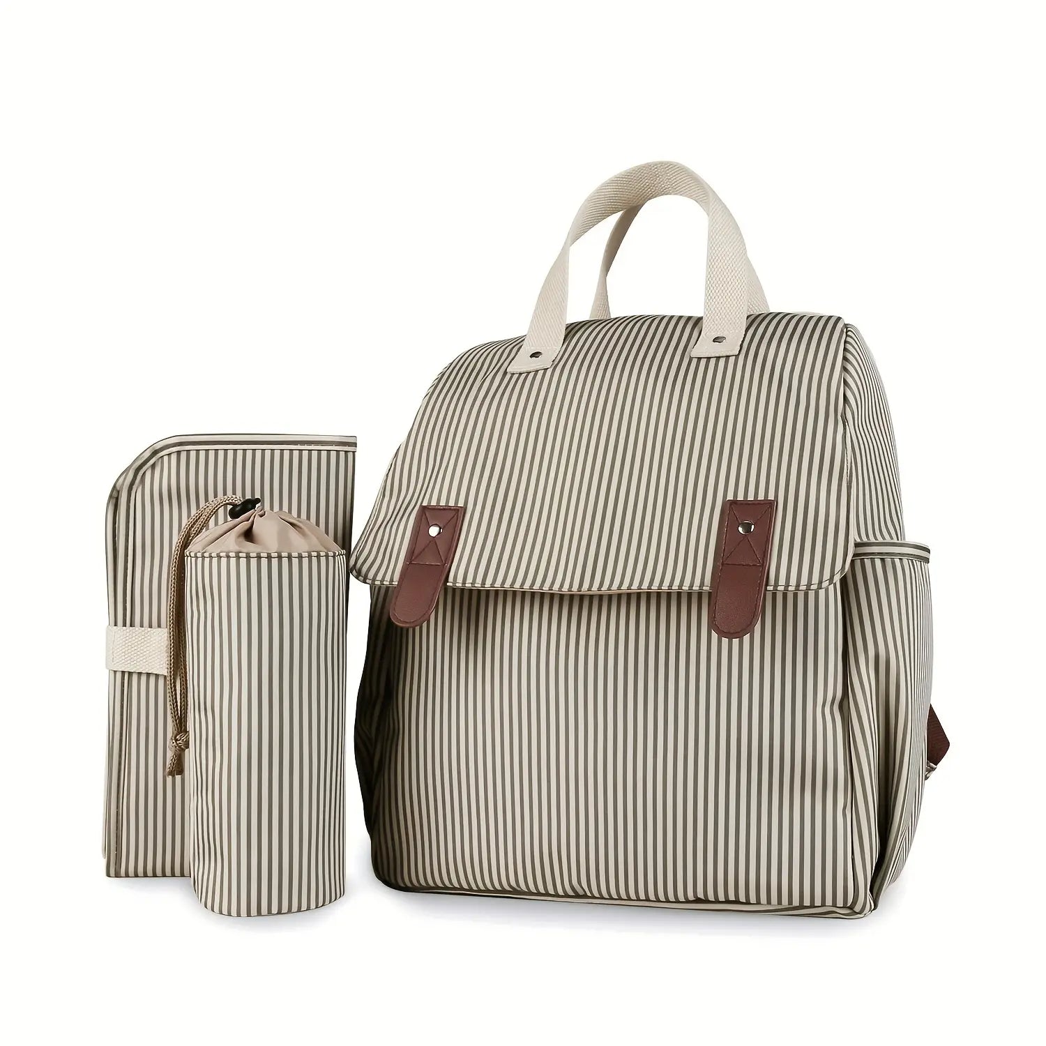 Sac à langer polyester avec crochets de poussette intégrés