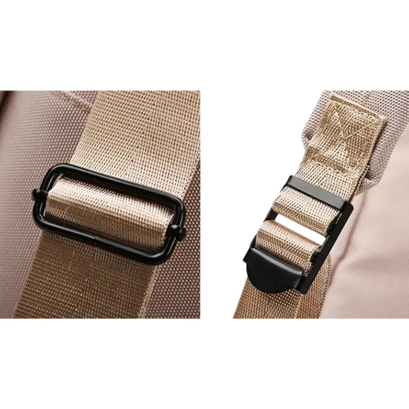 Sac à langer Noa porté à l’épaule, design sobre et moderne adapté aux sorties en ville