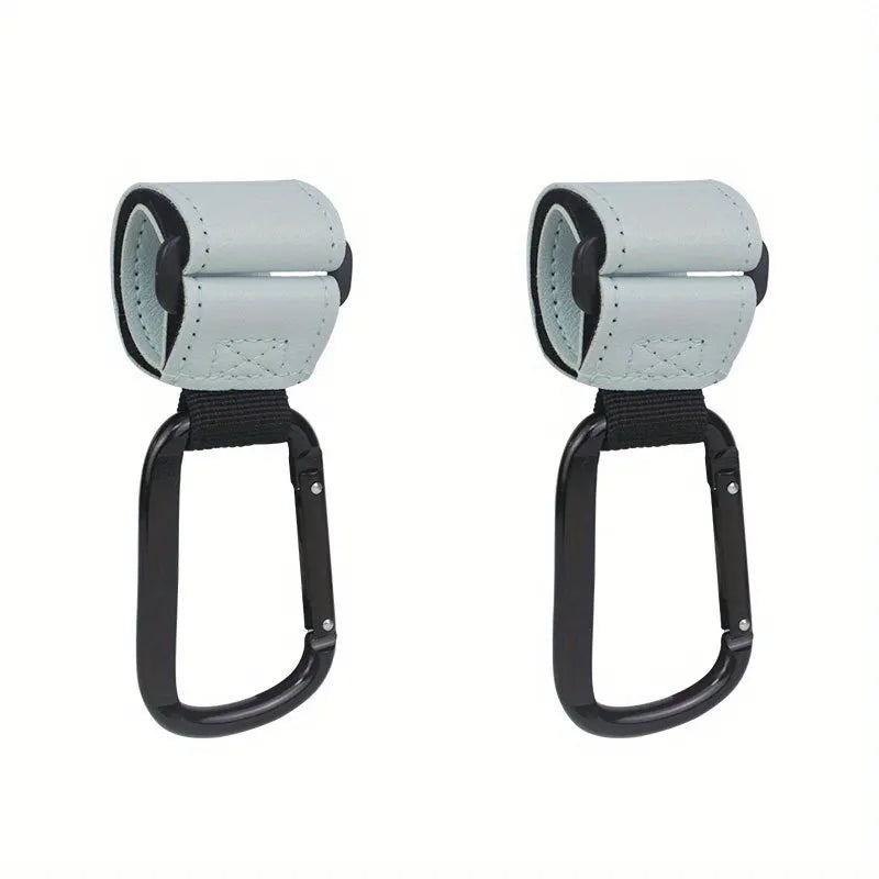 Lot de crochets pour poussette, ajoutant une touche fun grâce à leurs couleurs variées.