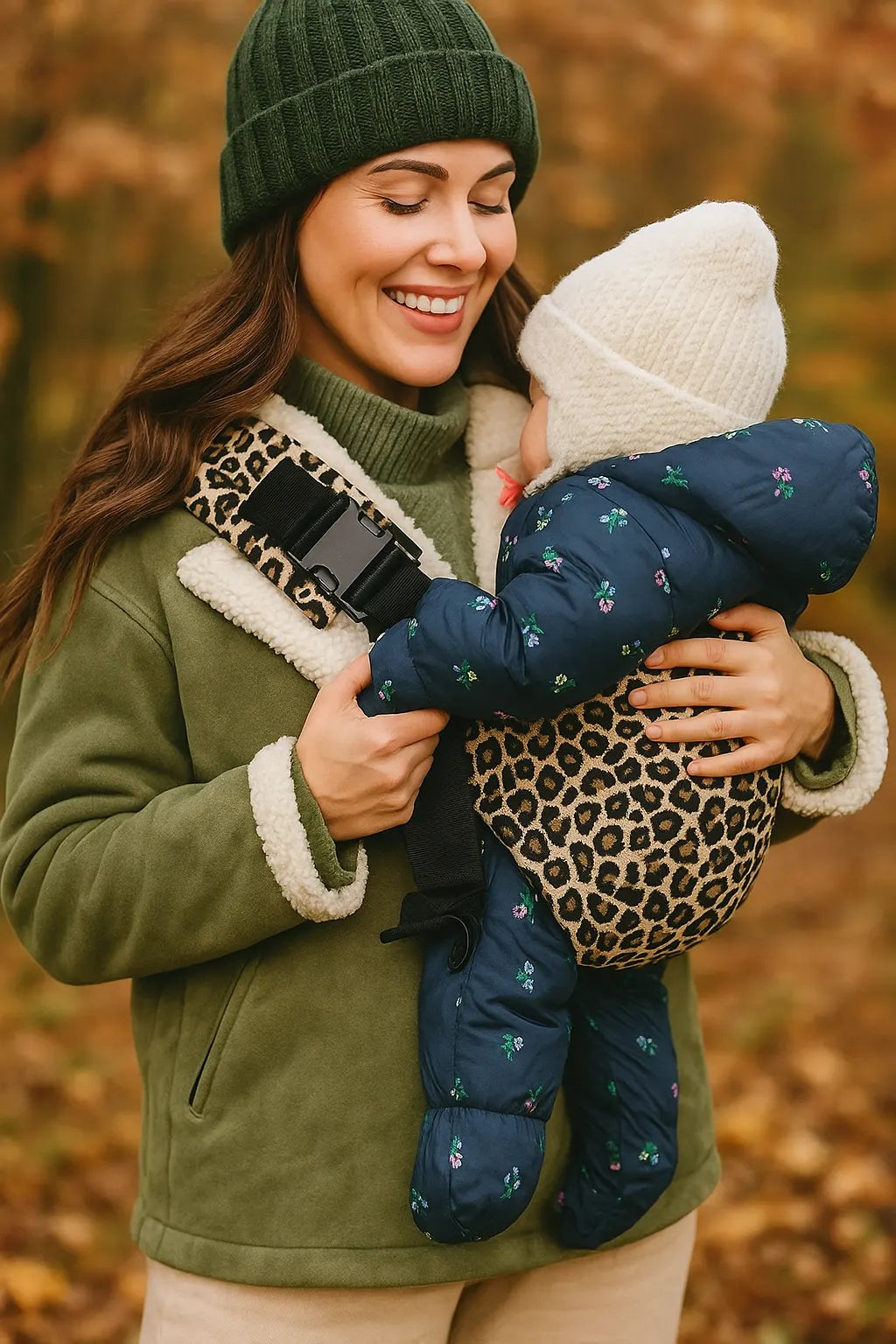 Écharpe de portage pliable pour bébé de 3 à 36 mois, rembourrage doux, portage pratique toute la journée pour maman et bebe