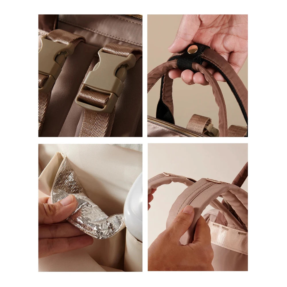 Sac à langer Moka – tapis à langer imperméable inclus