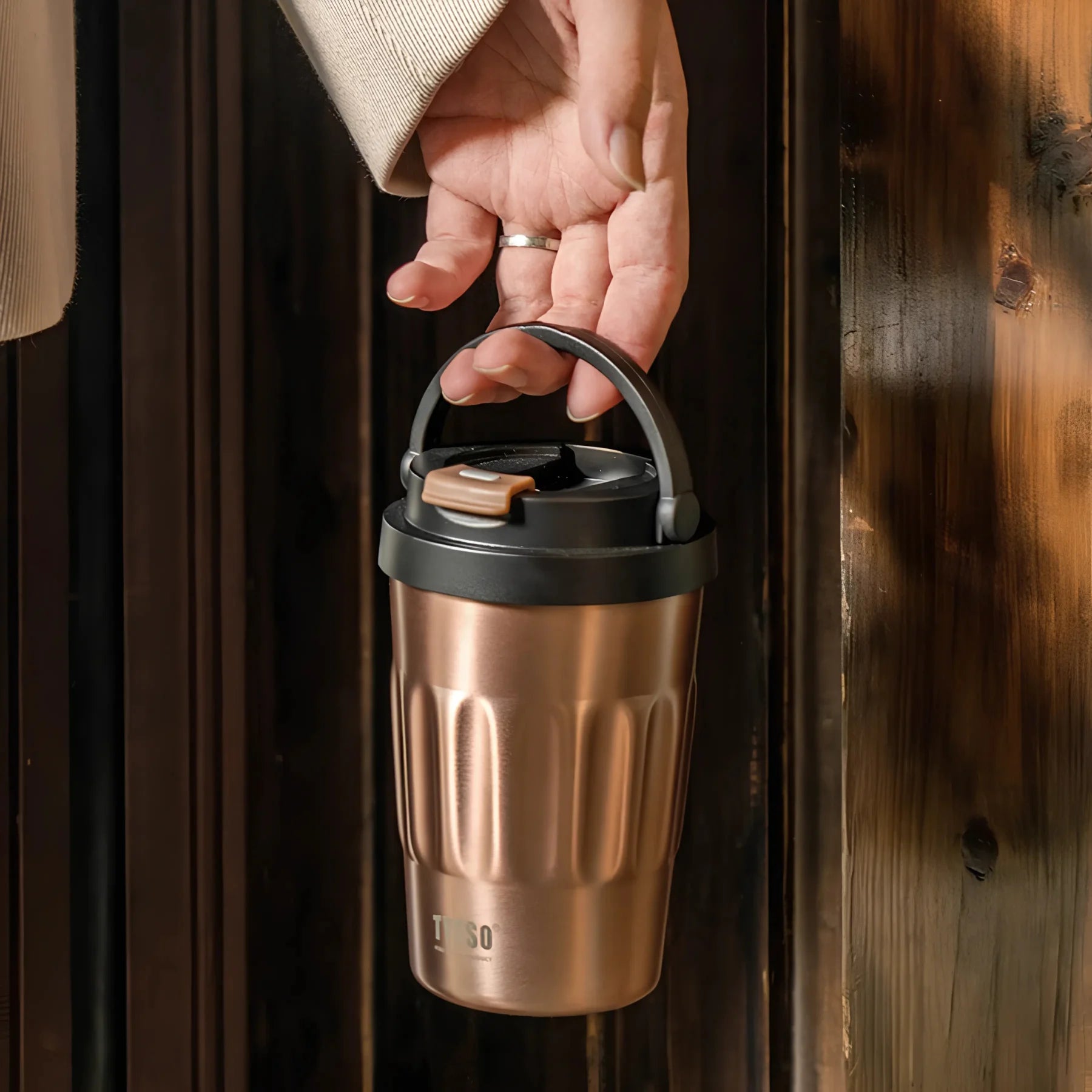 TYESO VibeCup gobelet portable 500ml avec couvercle anti-fuite