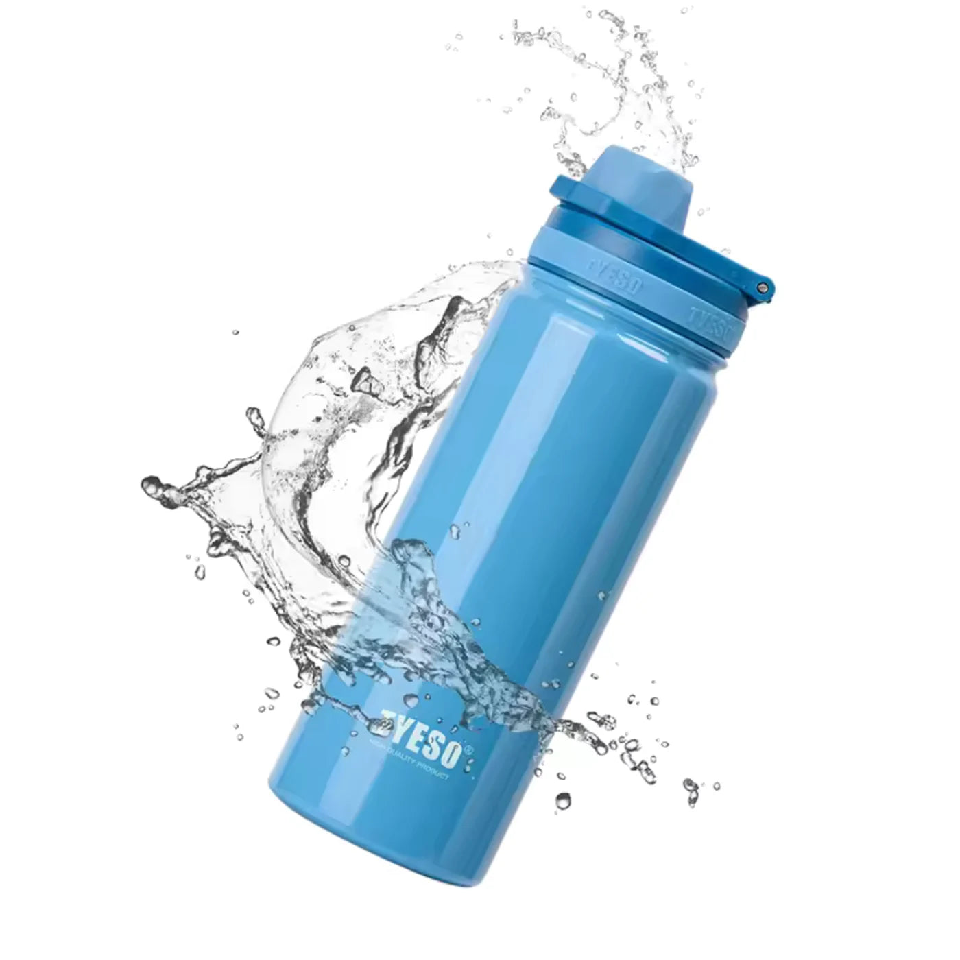 PureVibe gourde isotherme TYESO 500ml en acier inoxydable – idéale pour boissons chaudes ou froides