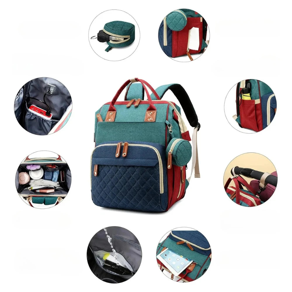 Sac à langer organisé et pratique pour voyages et déplacements