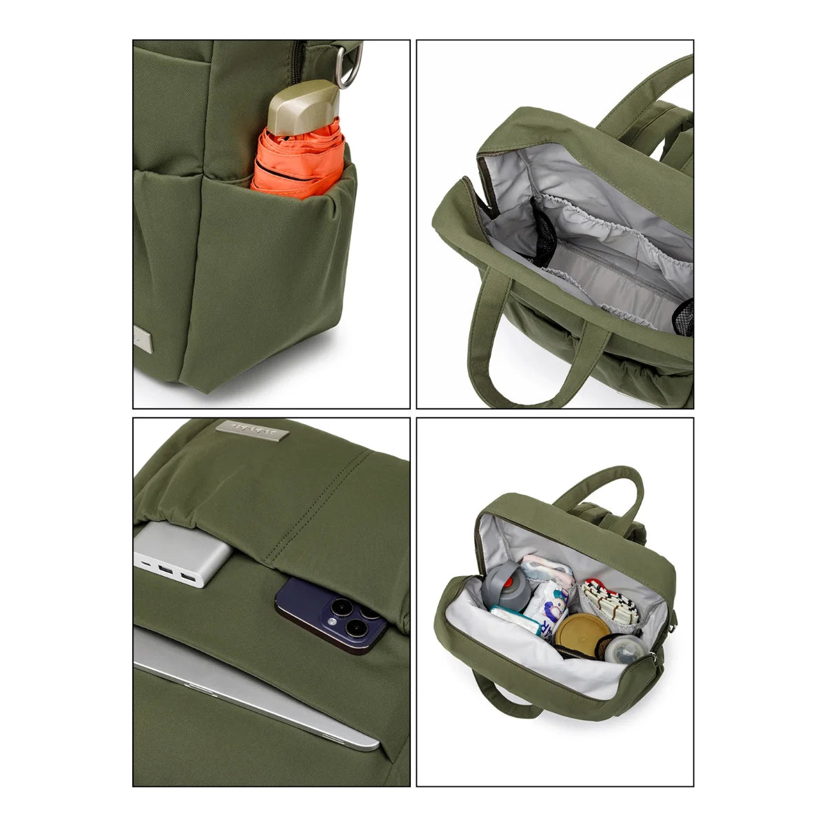 Sac à langer CarryGo en usage lors d’un week-end en famille