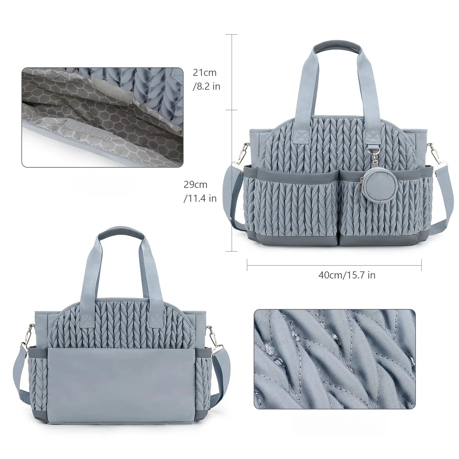 Sac à langer MellowBag Rose Poudré, design élégant pour accompagner les parents