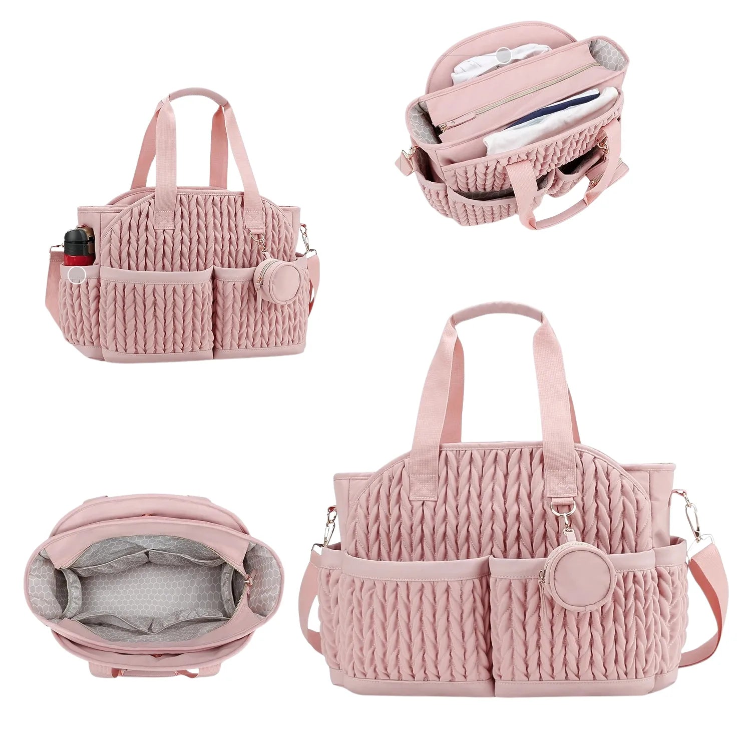 Sac à langer MellowBag Vert Olive, tendance et organisé pour les sorties familiales