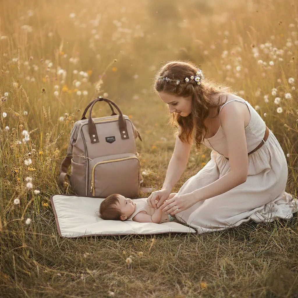 Sac à langer Moka – parfait pour sorties et voyages