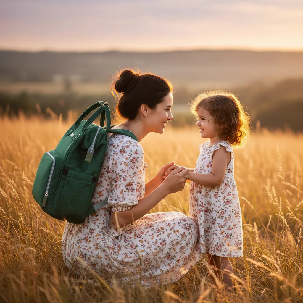 Sac à langer pratique et tendance pour balades en famille