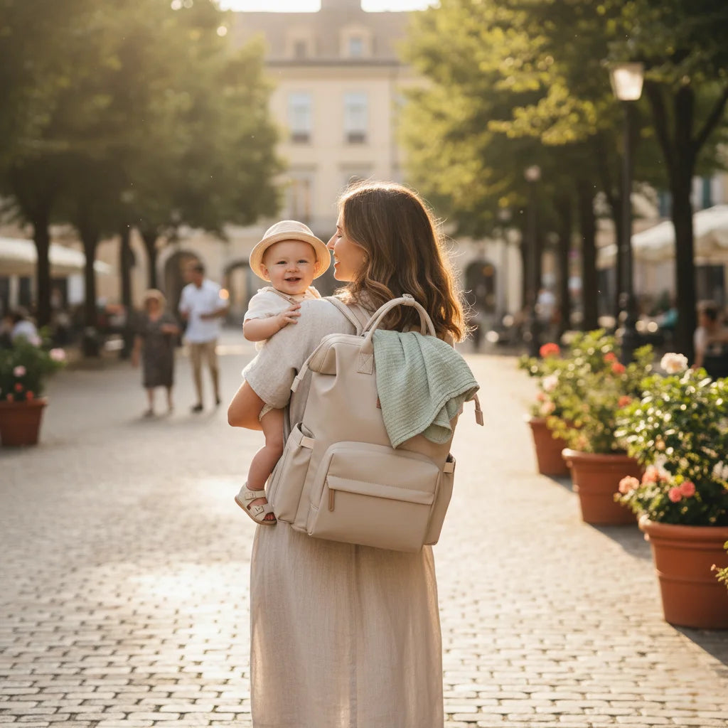Design ingénieux, silhouette élégante et praticité nomade : le sac à langer Nyla réunit toutes les qualités pour accompagner les parents dans leurs aventures quotidiennes.