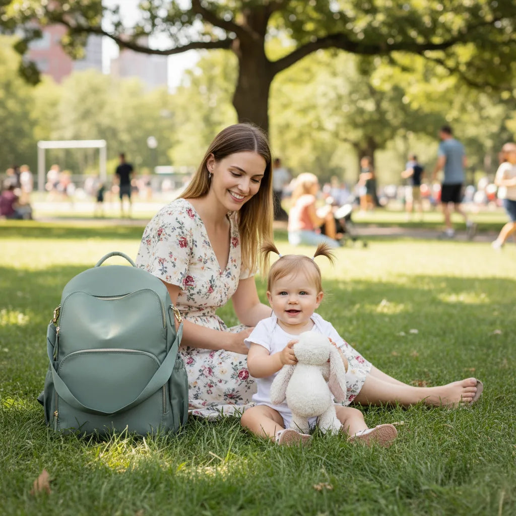 Découvrez le sac à dos à langer Polyvalent en nylon ultra-résistant, pensé pour les parents dynamiques en quête de praticité et d’élégance.
