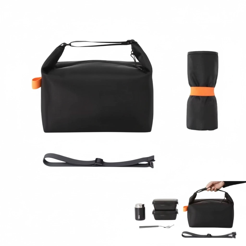 Intérieur isotherme du sac repas NomadBox de grande capacité avec une lunch box FreshMeal.