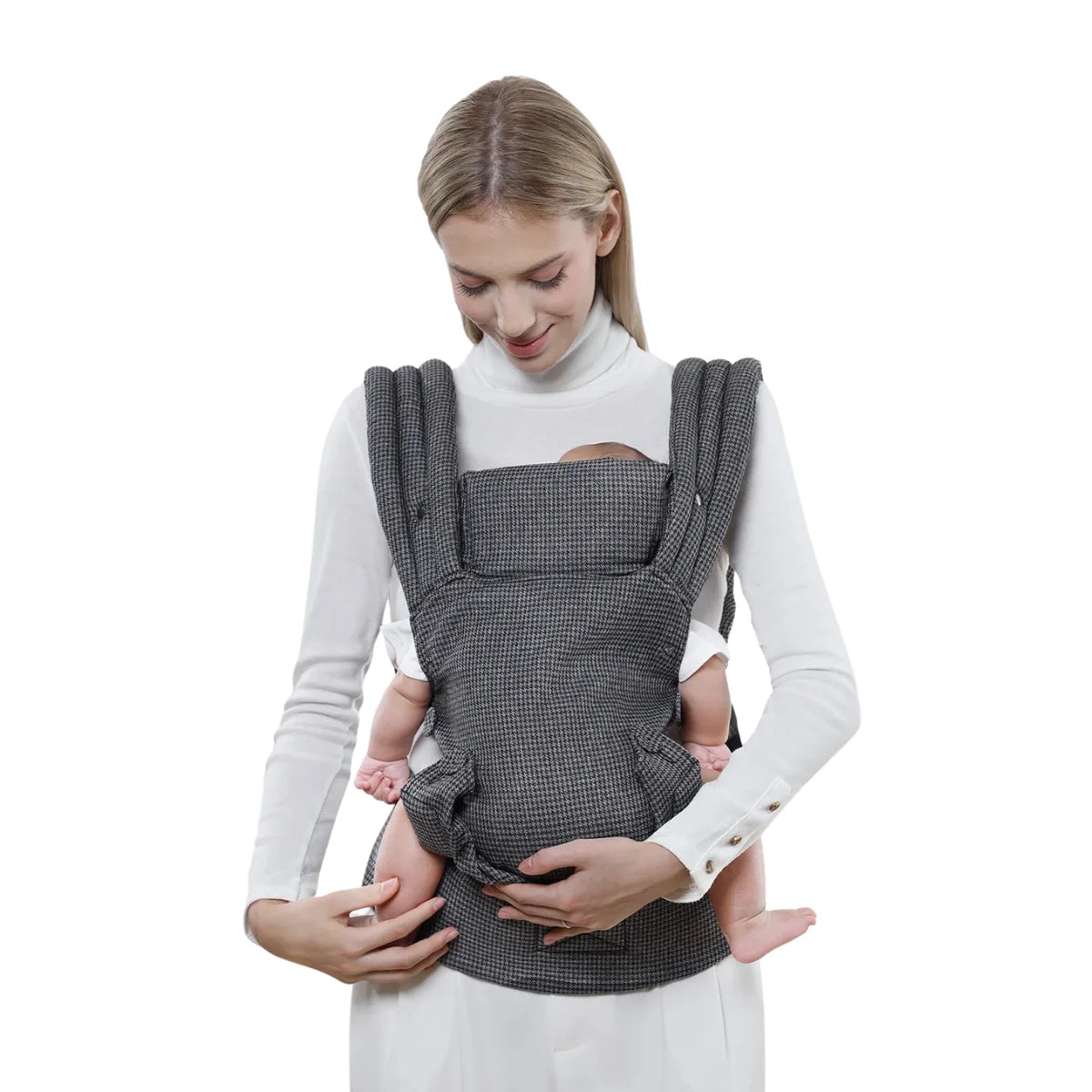 Porte-bébé physiologique HarmonyBaby certifié Hip-Healthy – Position M pour le bon développement des hanches