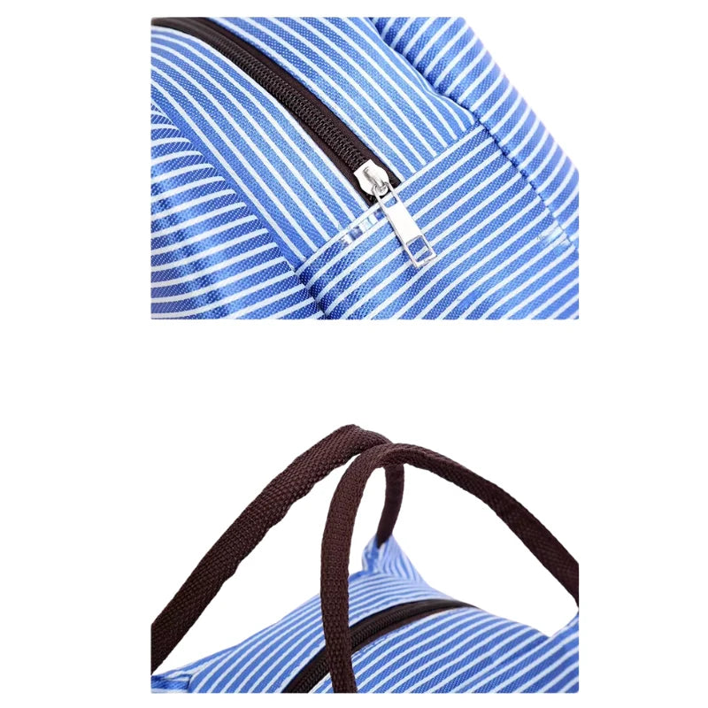 Sac isotherme repas ThermiBag noir chic porté à la main – Goodnvibes