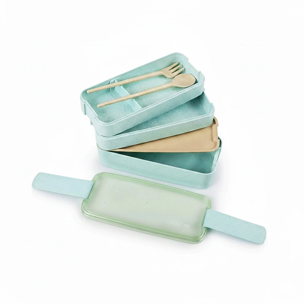 Lunch Box GoFresh pratique – boîte repas écologique en fibre de paille