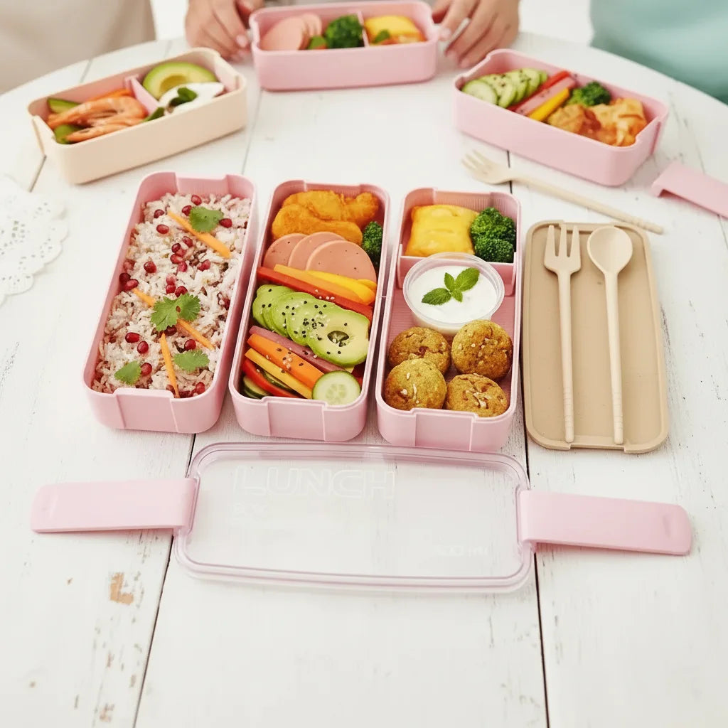 Lunch Box GoFresh rose – boîte étanche et légère pour déjeuner