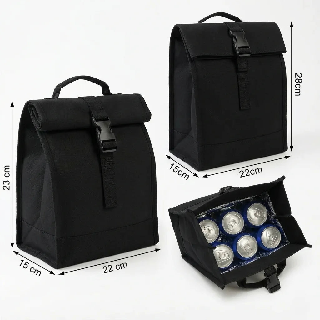 Lunch bag roll-top femme léger et pratique pour le bureau