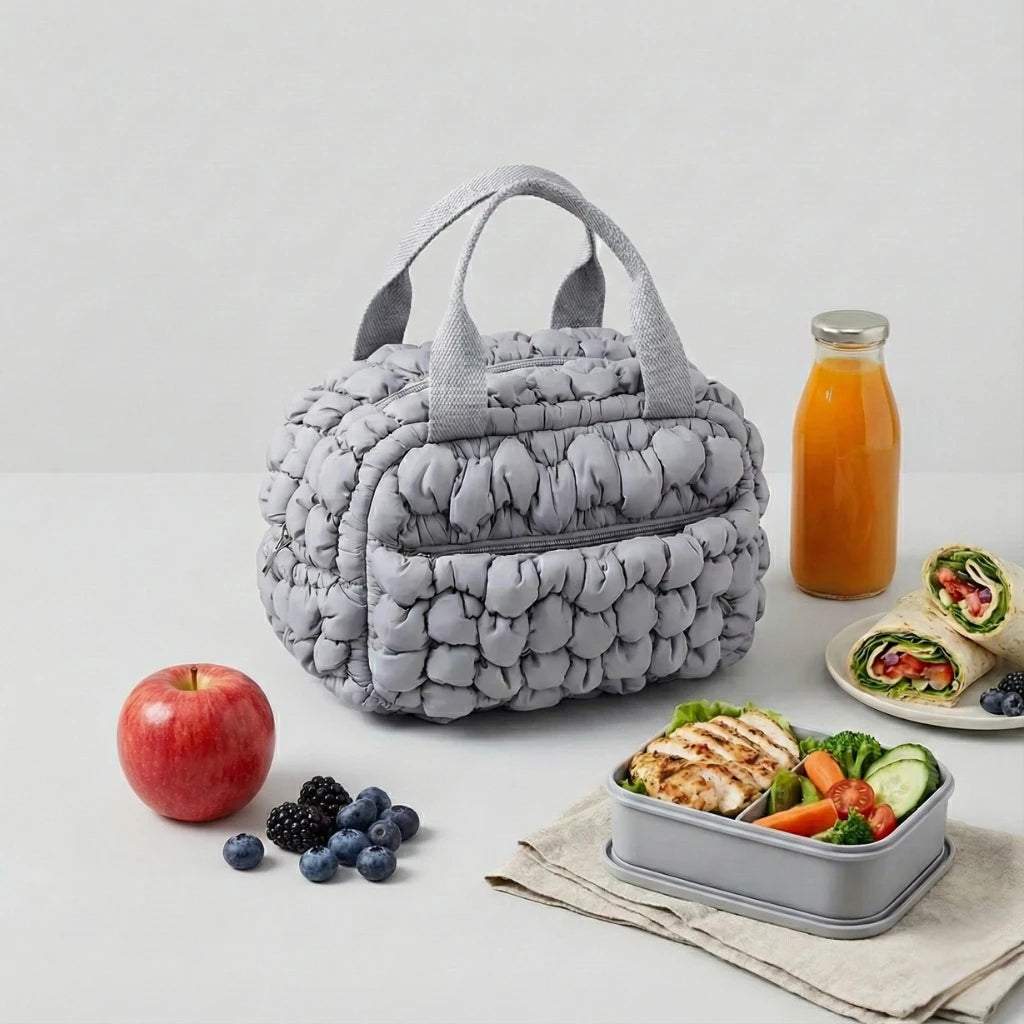 Lunch bag isotherme Cloudy avec fermeture éclair sécurisée