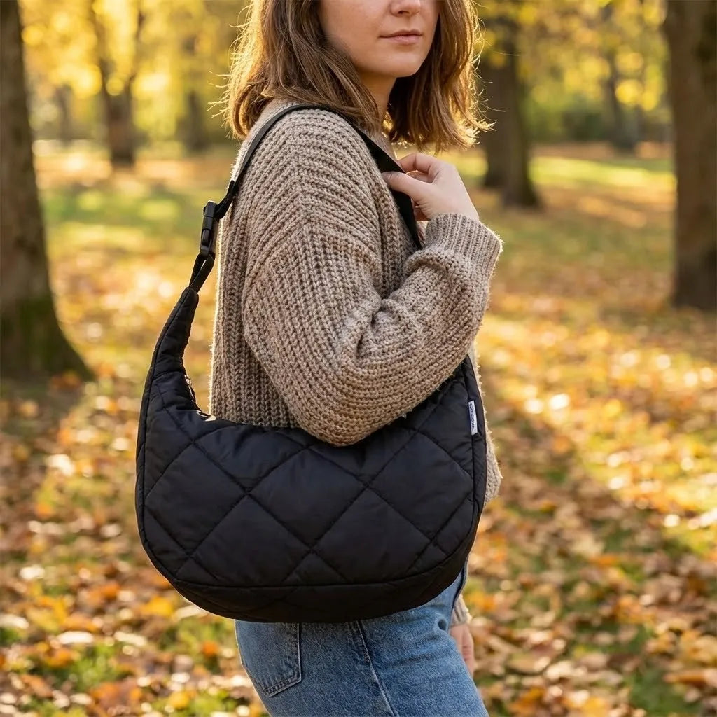 Fermeture éclair du Lunch Bag Puffy avec couture renforcée