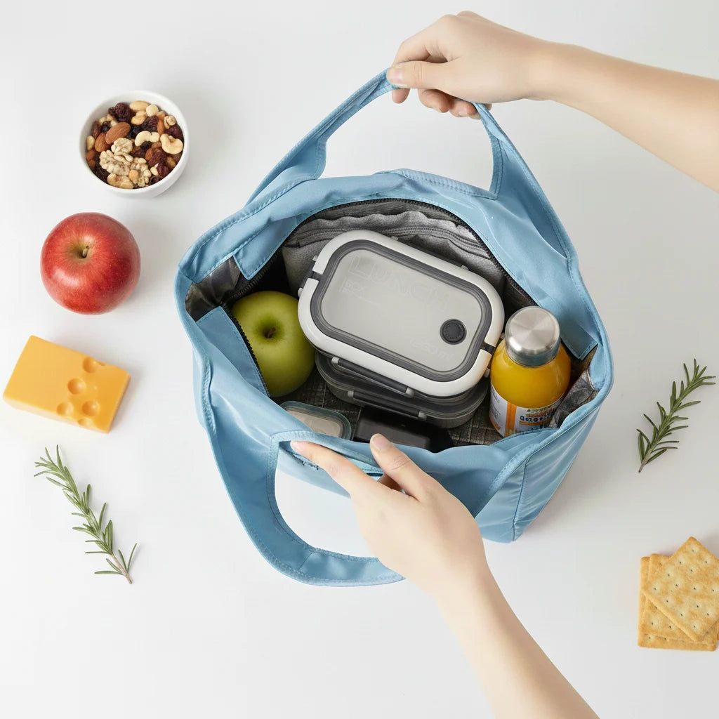 Sac repas isotherme en tissu Oxford déperlant pour déjeuner nomade