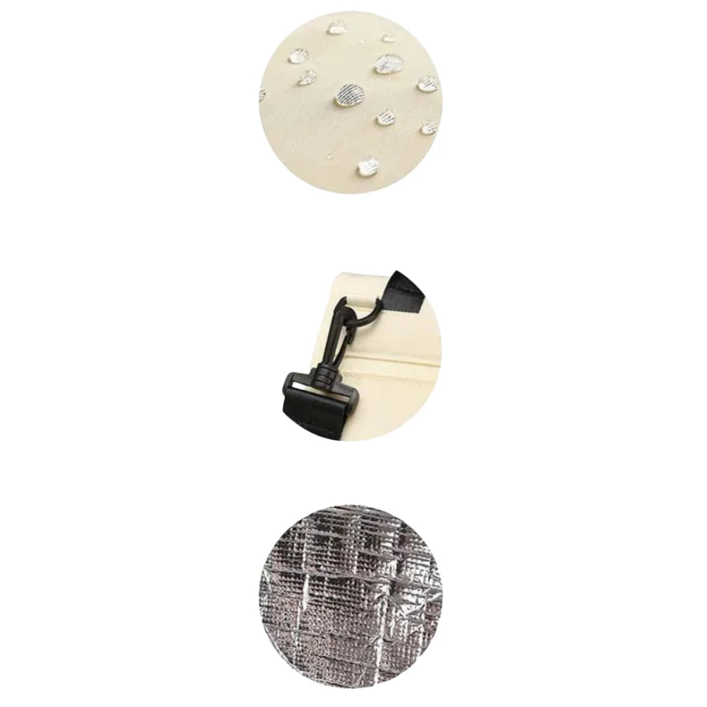 Lunch bag roll top tendance couleur unie