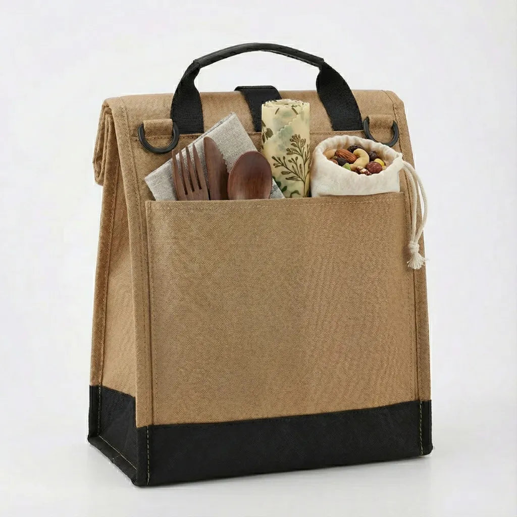 Lunch bag étanche fermeture clip pour déjeuner