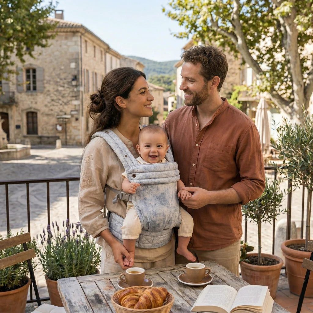 Le porte bébé HarmoBaby a été conçu pour offrir une expérience de portage supérieure respectant scrupuleusement la physiologie de votre enfant dès ses premiers jours.