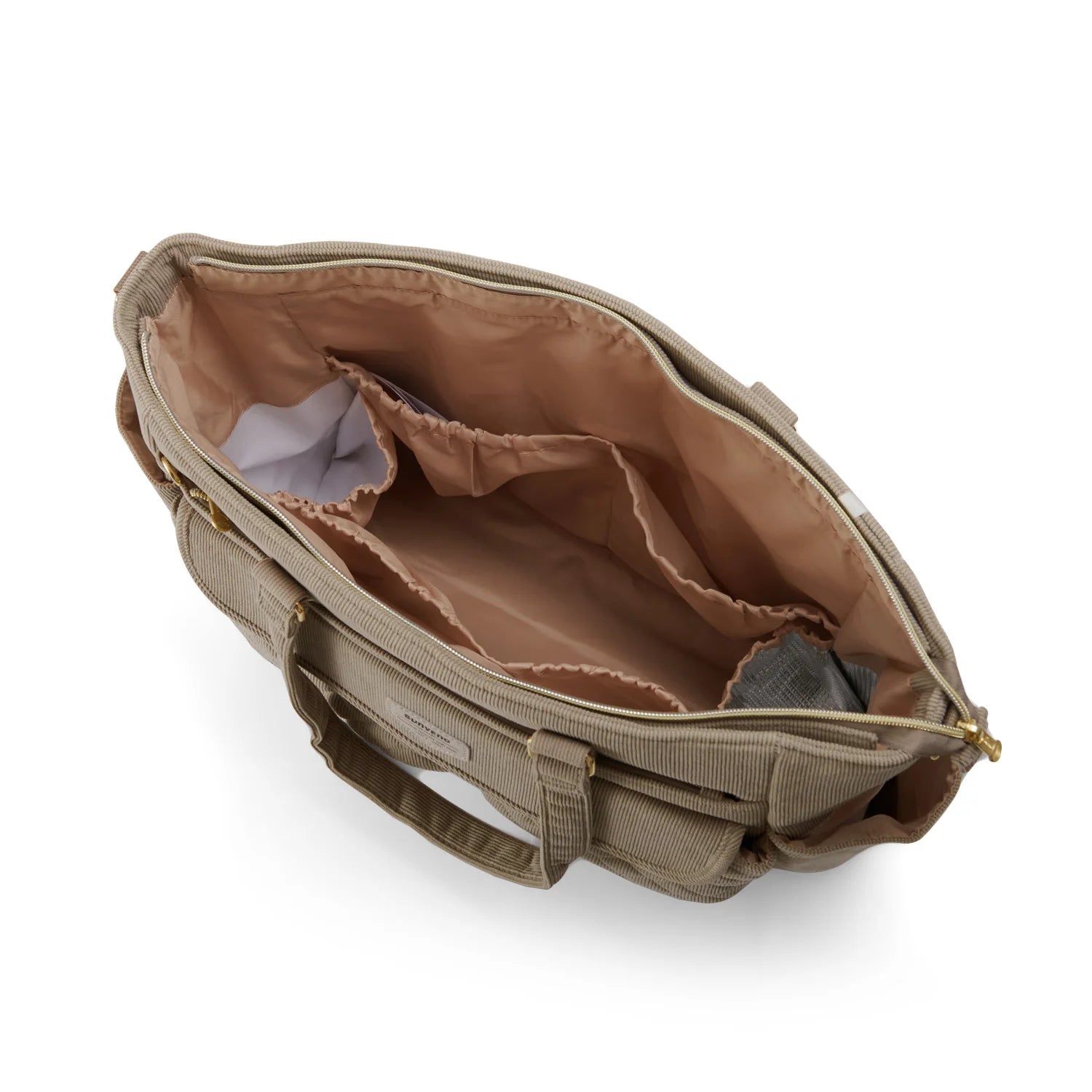 Bolso de pañales Sunveno con cambiador, bolso de bebé de gran capacidad para mamá primeriza, bolso de maternidad acolchado para viajes 36x33cm