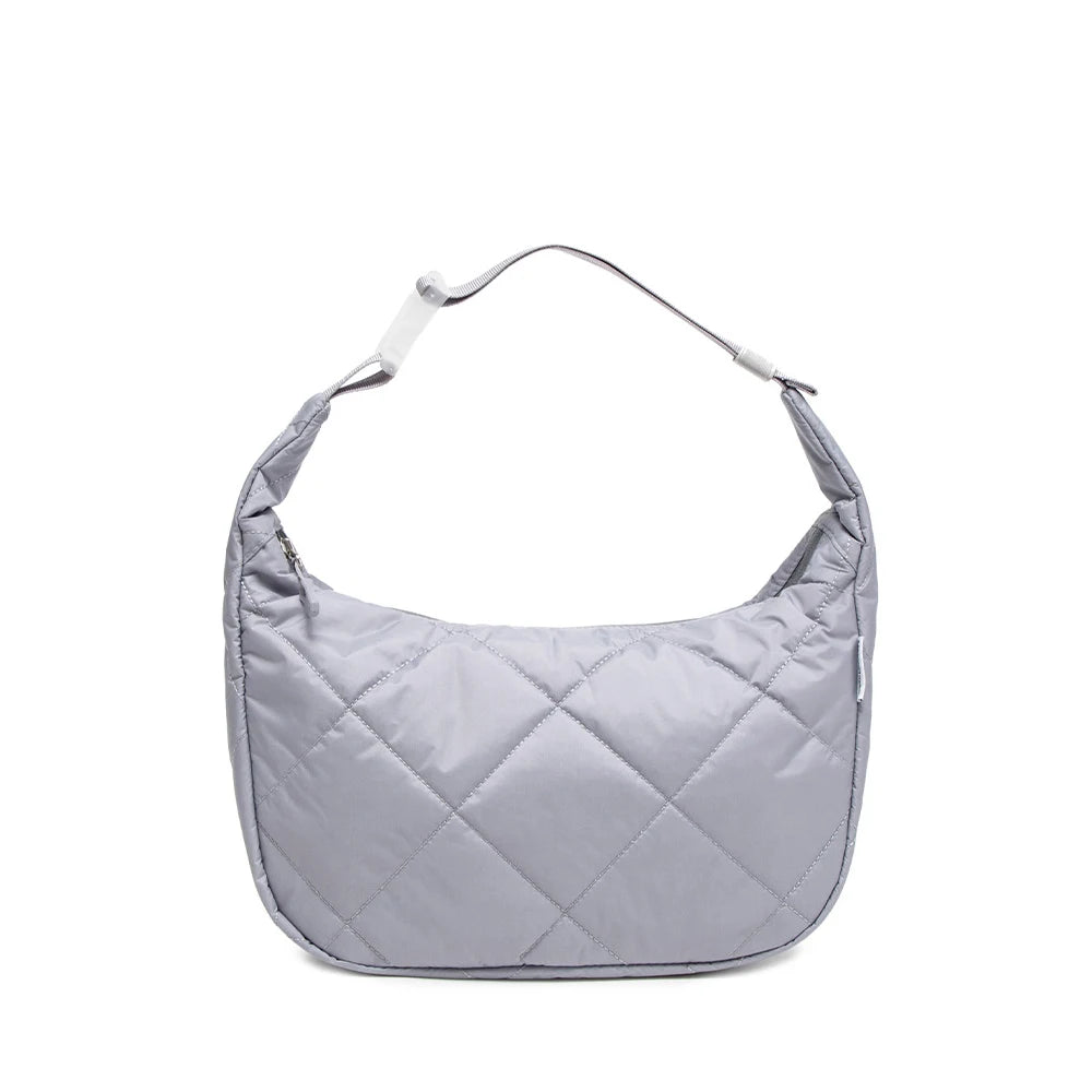 Lunch Bag Puffy matelassé beige avec intérieur isotherme étanche