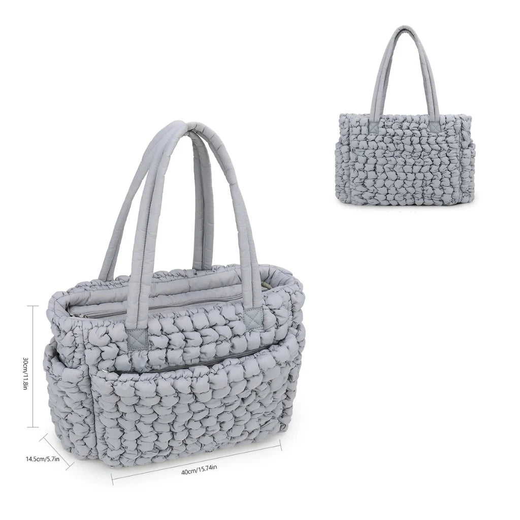 Sac à langer Milky waterproof grande capacité : 40 x 14,5 x 30 cm.