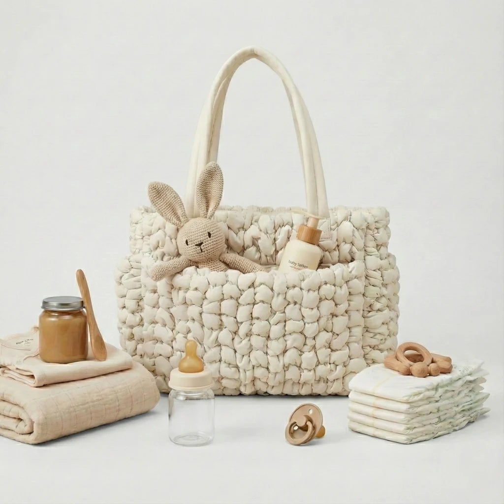 Mommy bag Milky pratique et élégant pour sorties quotidiennes avec bébé