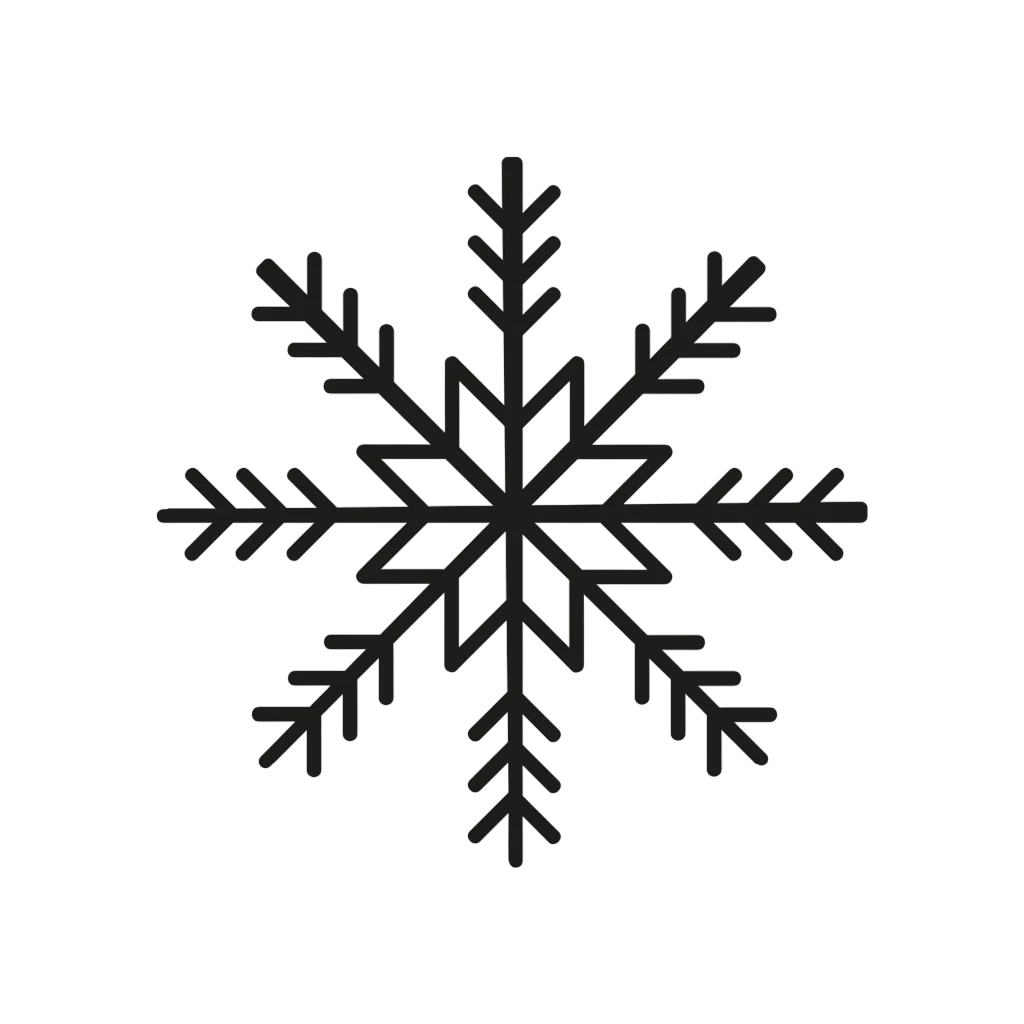 Symbole flocon pour indiquer la fraîcheur des repas dans le sac à langer.