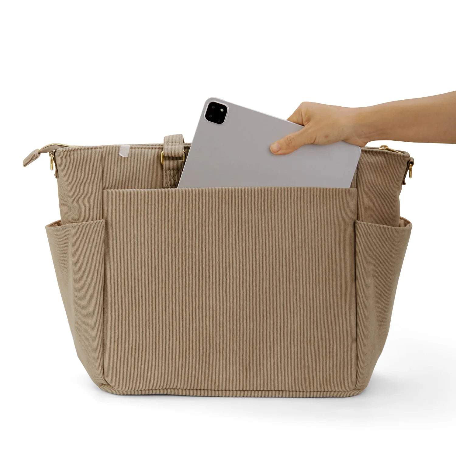 Bolso de pañales Sunveno con cambiador, bolso de bebé de gran capacidad para mamá primeriza, bolso de maternidad acolchado para viajes 36x33cm