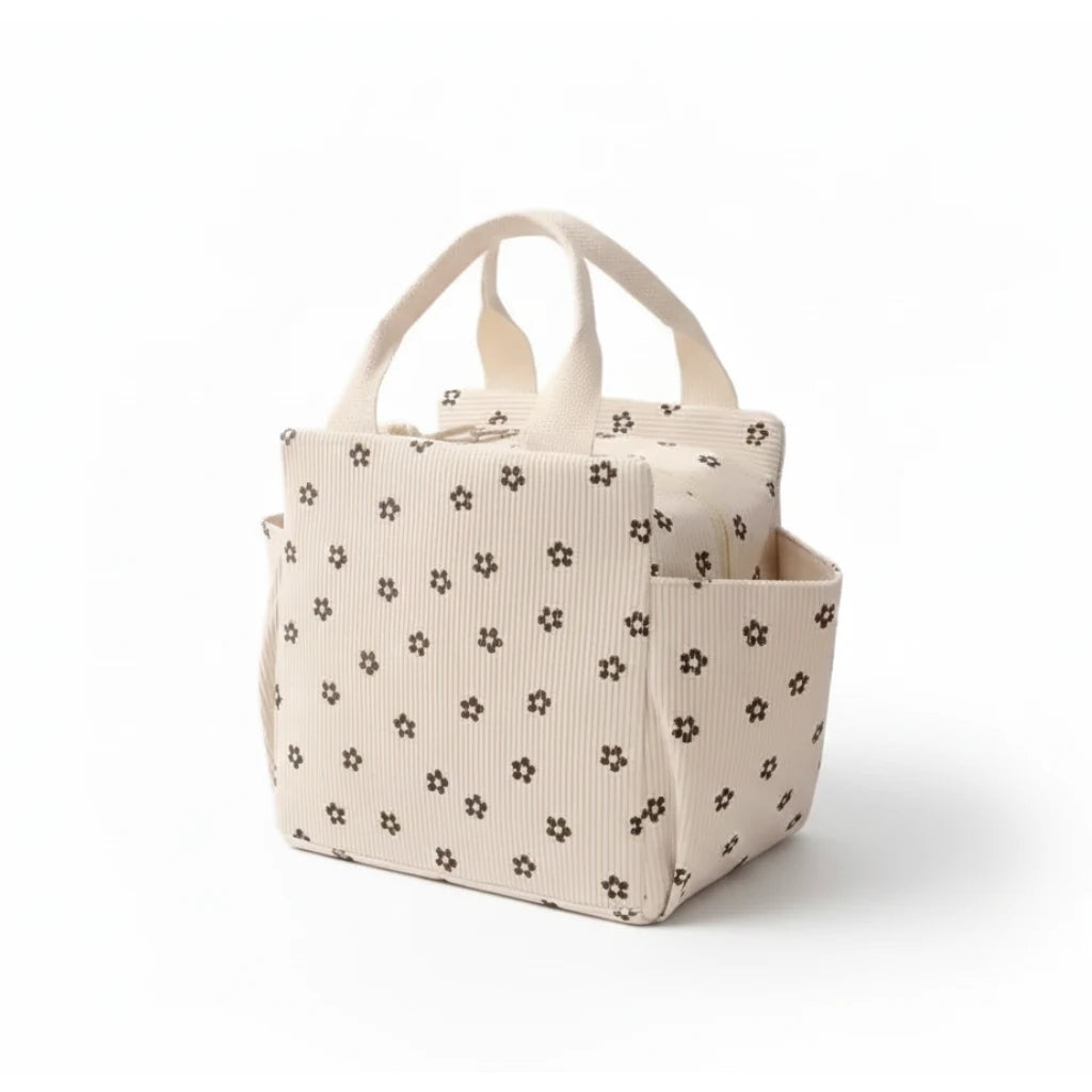 Sweet Pouch – Lunch bag isotherme spacieux en polyester avec poches latérales, idéal pour repas complets, snacks et déjeuners du quotidien