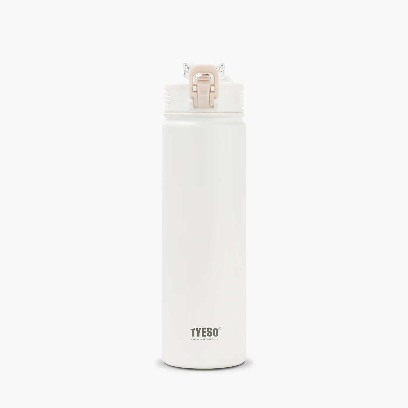 Gourde isotherme avec paille réutilisable, en acier inoxydable 304, capacité 600ml ou 750ml, garde les boissons chaudes ou froides jusqu'à 12h blanc