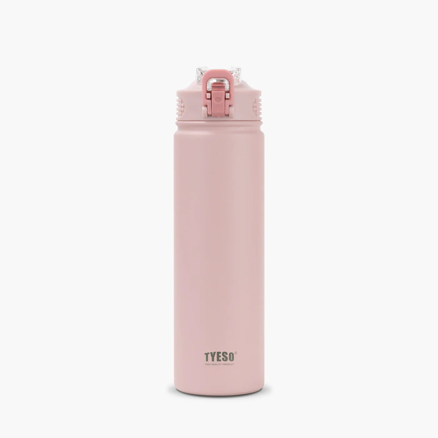 Gourde isotherme avec paille réutilisable, en acier inoxydable 304, capacité 600ml ou 750ml, garde les boissons chaudes ou froides jusqu'à 12h rose