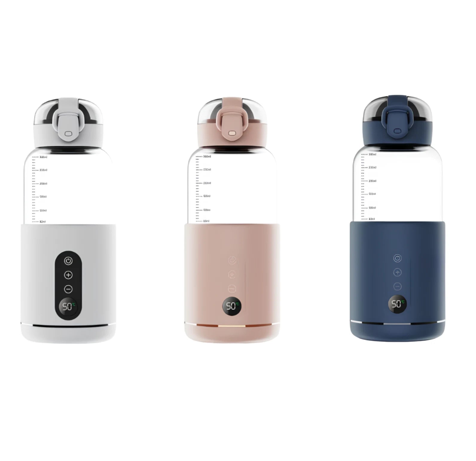 Chauffe-biberon portable au format compact, facile à glisser dans un sac à langer lors des sorties avec bébé.