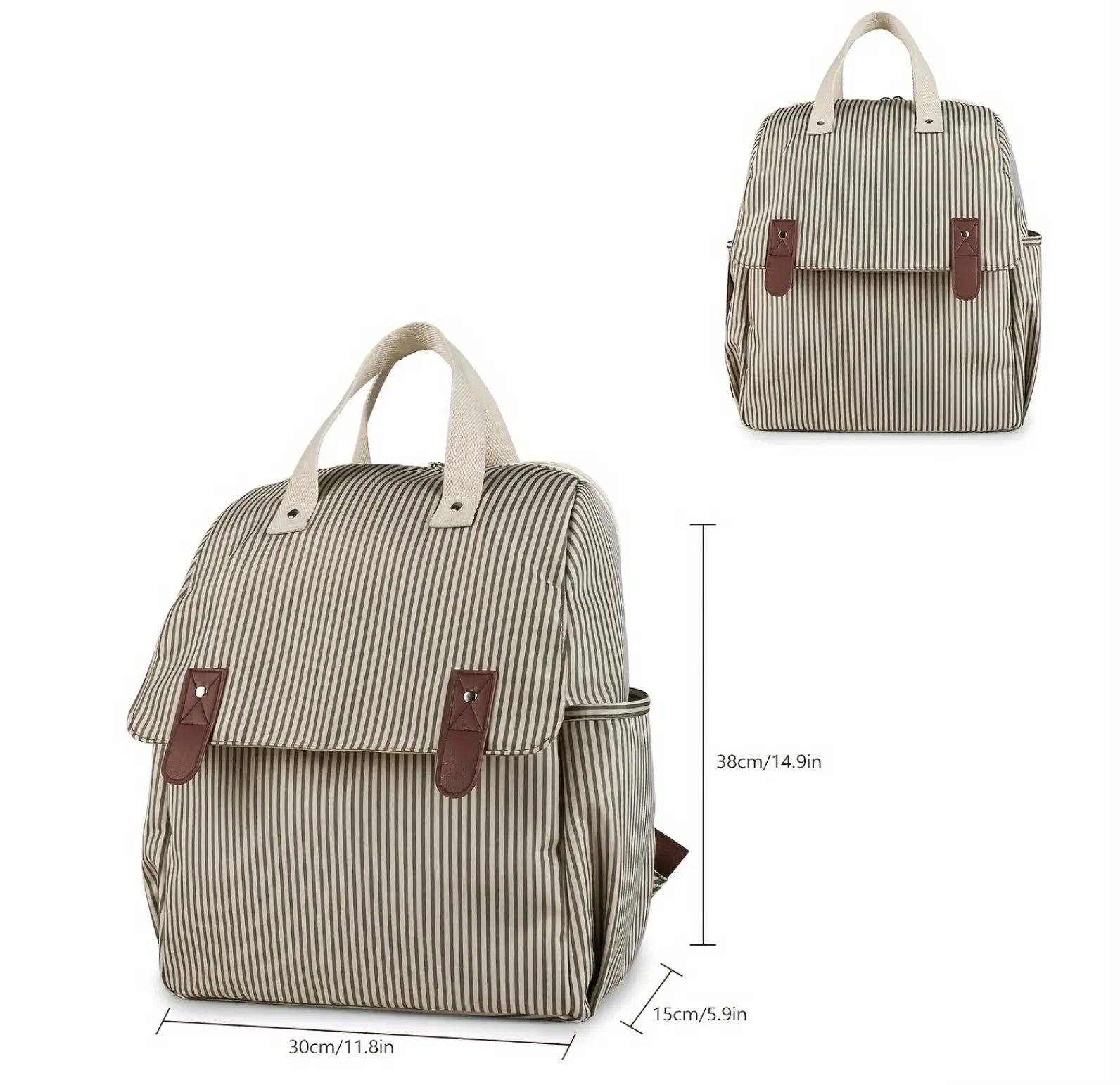 Sac à langer 0,72kg avec fixation poussette à scratch