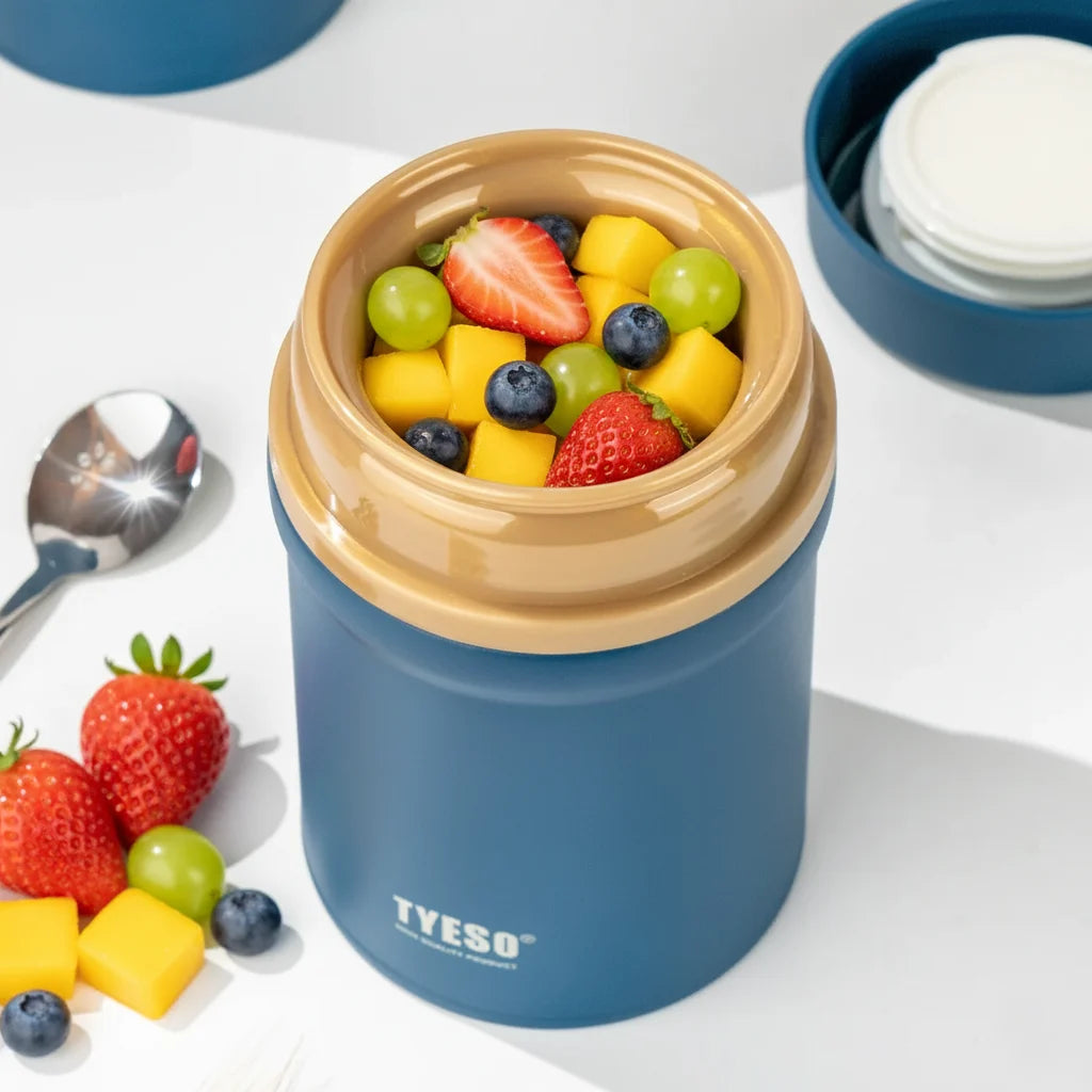 Récipient repas isotherme haute qualité, acier inoxydable 316 et 304, design robuste et facile à nettoyer, idéal pour conserver la fraîcheur ou la chaleur des aliments.