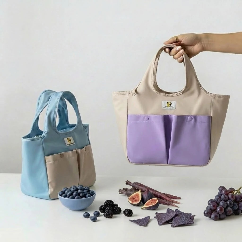 Lunch set pratique avec rangement couverts et téléphone