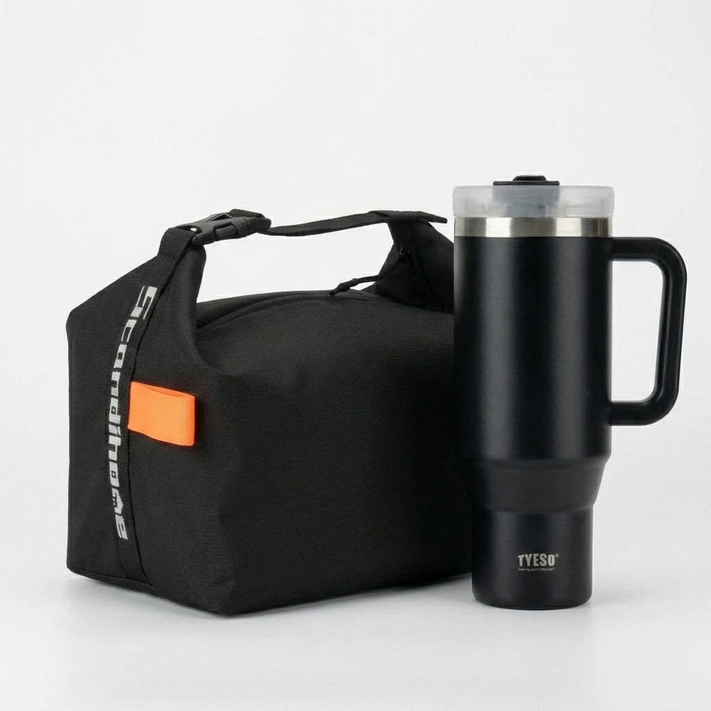 Set déjeuner complet sac isotherme et mug voyage grande capacité