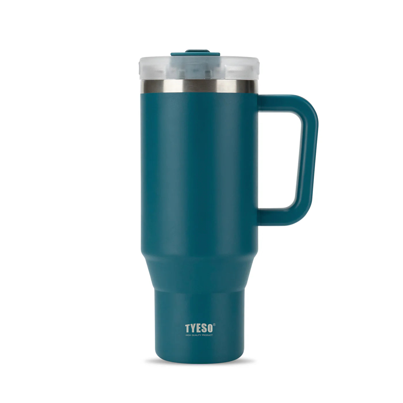 Gobelet inox avec paille réutilisable, 900ml ou 1200ml, idéal pour boissons chaudes ou froides bleu fonce