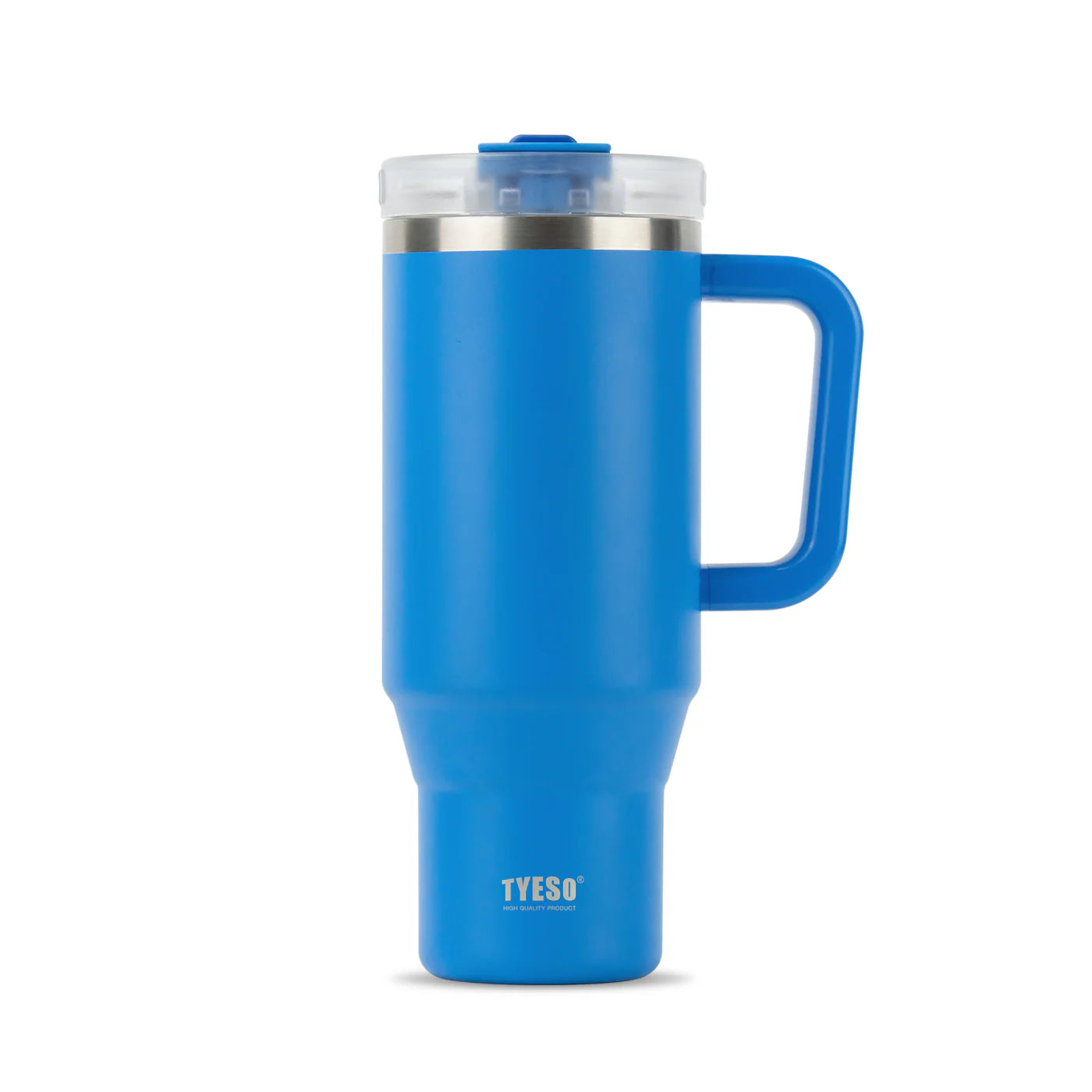 Gobelet inox avec paille réutilisable, 900ml ou 1200ml, idéal pour boissons chaudes ou froides bleu klein