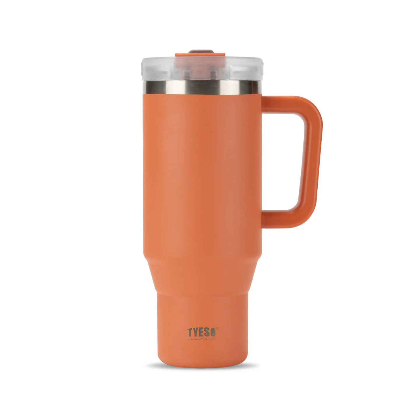 Gobelet inox avec paille réutilisable, 900ml ou 1200ml, idéal pour boissons chaudes ou froides orange