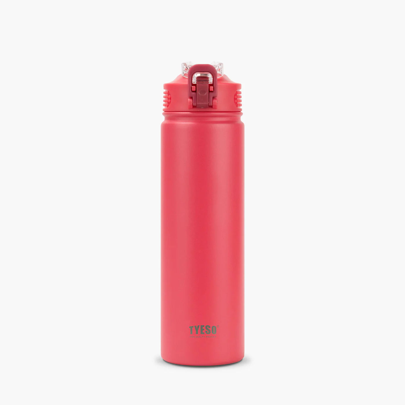 Gourde isotherme avec paille réutilisable, en acier inoxydable 304, capacité 600ml ou 750ml, garde les boissons chaudes ou froides jusqu'à 12h rose rouge