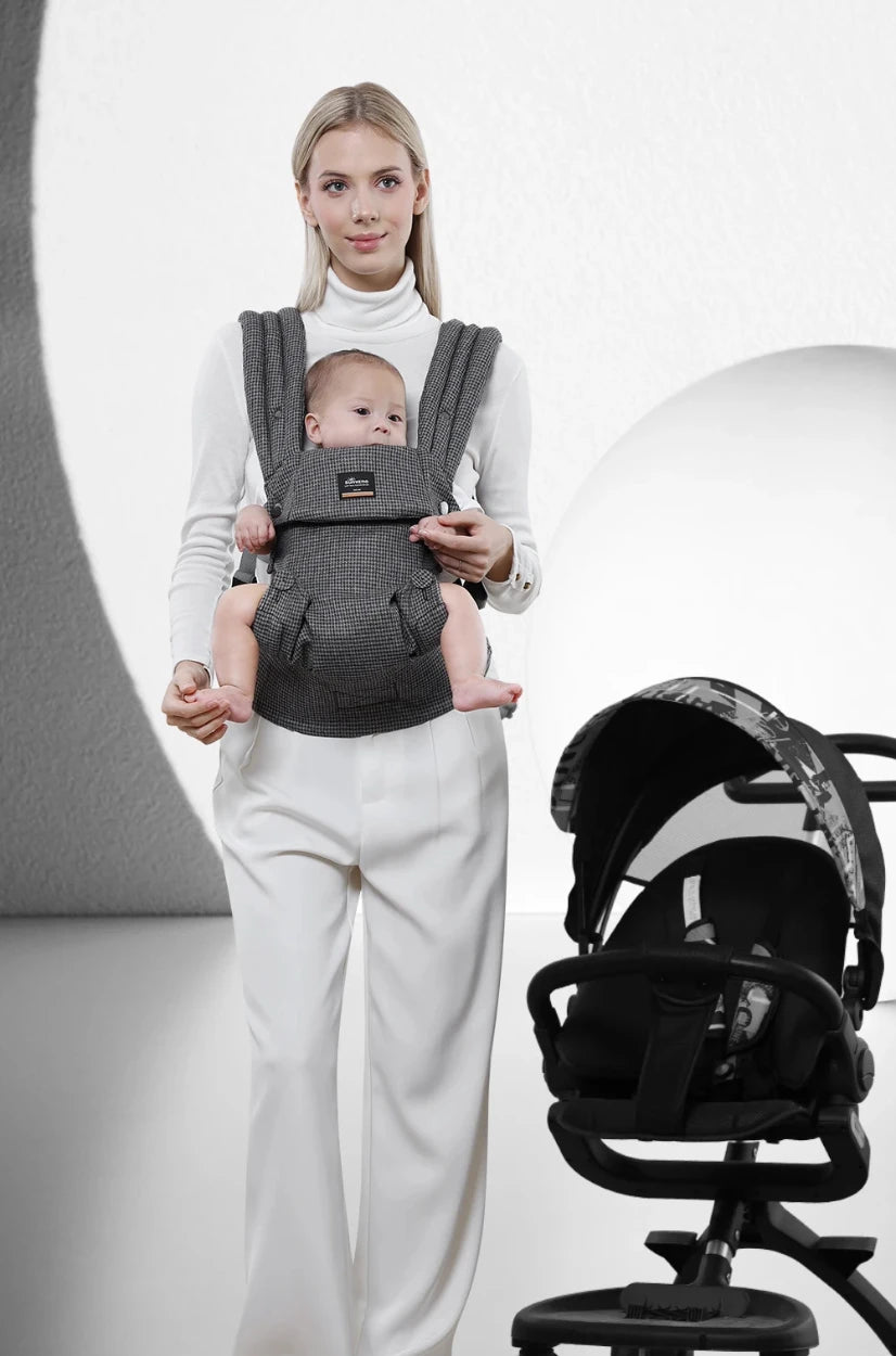 Porte-bébé HarmonyBaby – Siège modulable et coussin de soutien tête et nuque ajustable pour nouveau-né