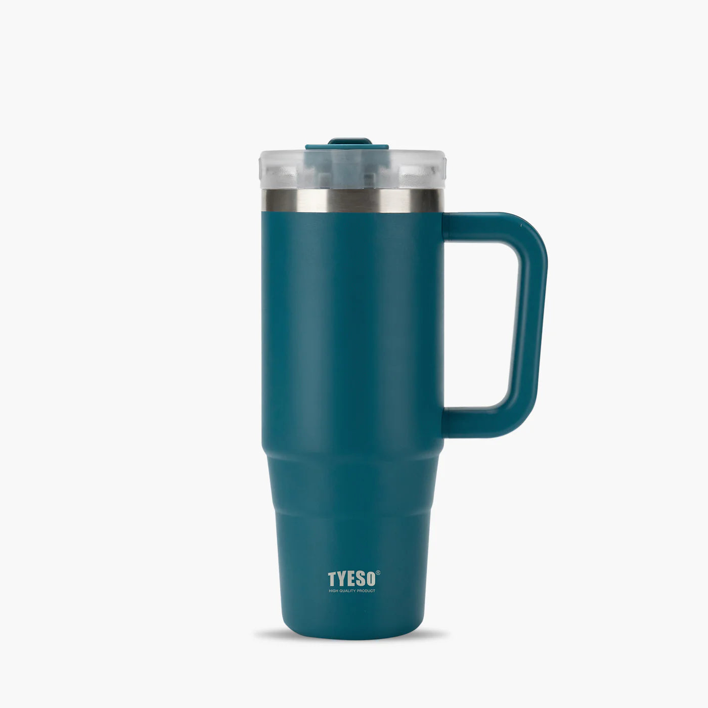 Gobelet inox avec paille réutilisable, 900ml ou 1200ml, idéal pour boissons chaudes ou froides bleu fonce