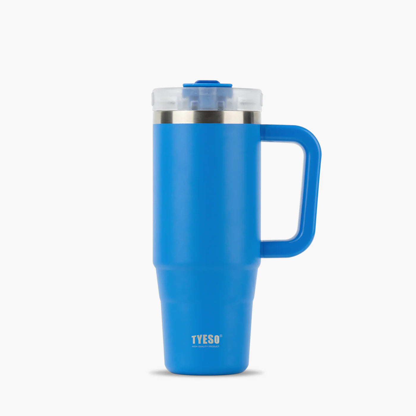 Gobelet inox avec paille réutilisable, 900ml ou 1200ml, idéal pour boissons chaudes ou froides bleu Klein