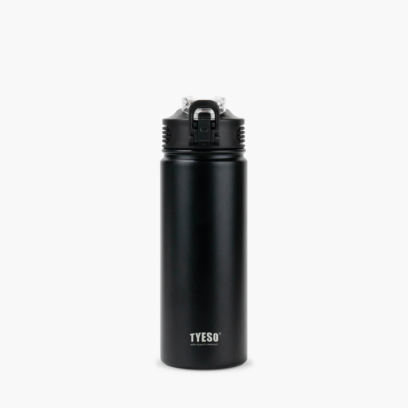 Gourde isotherme avec paille réutilisable, en acier inoxydable 304, capacité 600ml ou 750ml, garde les boissons chaudes ou froides jusqu'à 12h noir