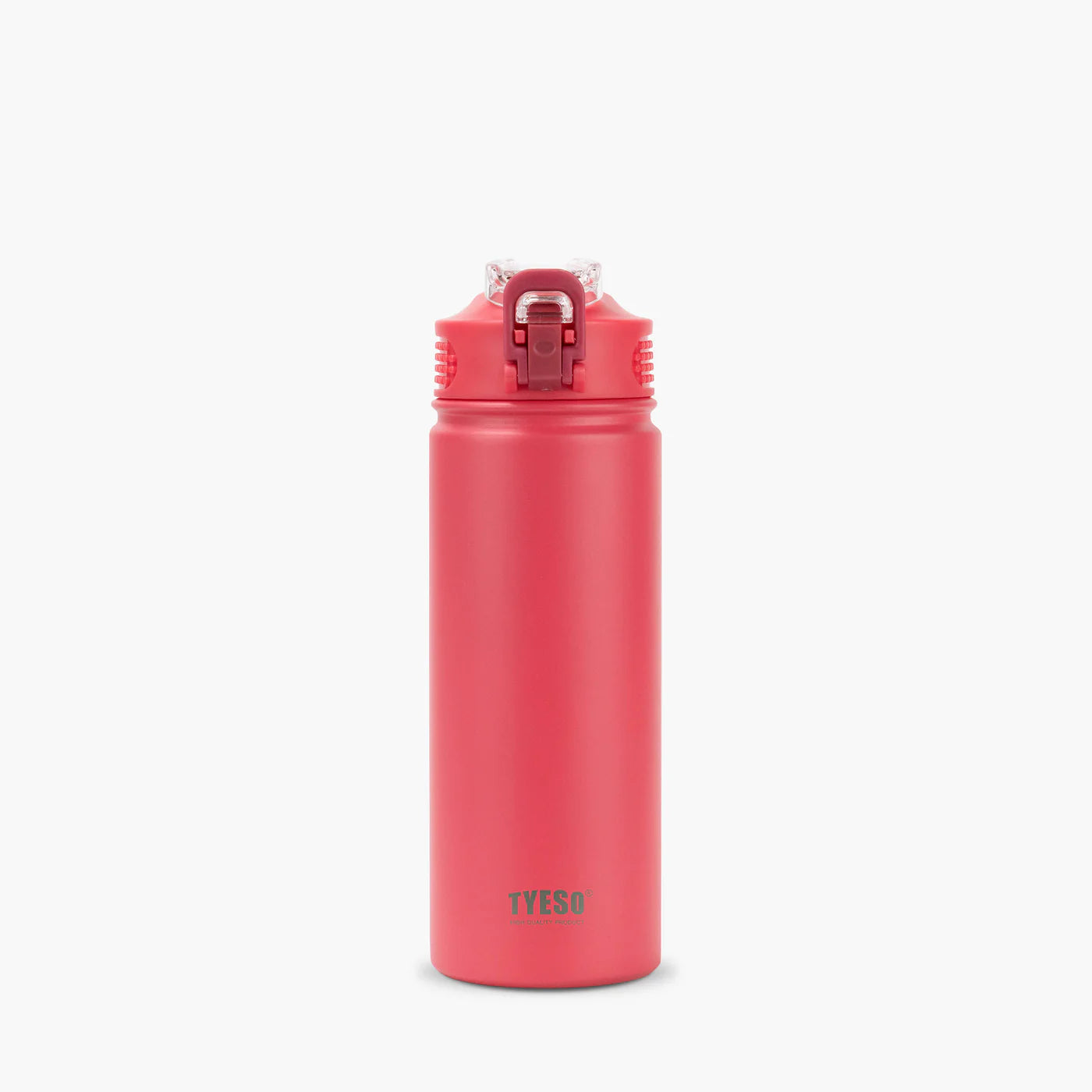 Gourde isotherme avec paille réutilisable, en acier inoxydable 304, capacité 600ml ou 750ml, garde les boissons chaudes ou froides jusqu'à 12h rose rouge